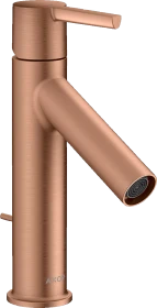 Hansgrohe Axor Starck Einhebel-Waschtischmischer 100 CoolStart mit Hebelgriff und Zugstangen-Ablaufgarnitur brushed red gold