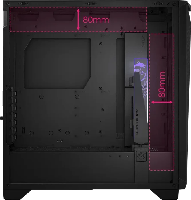 MSI MPG Gungnir 300P Airflow, schwarz, Glasfenster