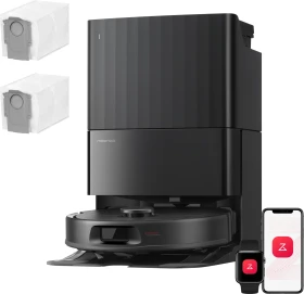 Roborock Qrevo S Pro Set Saug-/Wischroboter schwarz inkl. Absaug-/Reinigungsstation