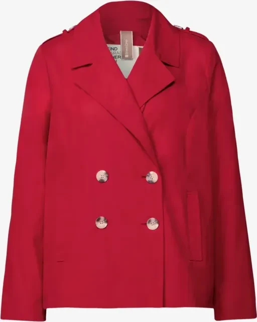 Street One Doppelreihiger Trenchcoat Jacke strong red (Damen)