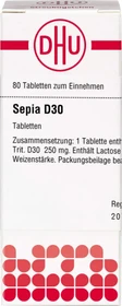 DHU Sepia D30 Tabletten, 80 Stück