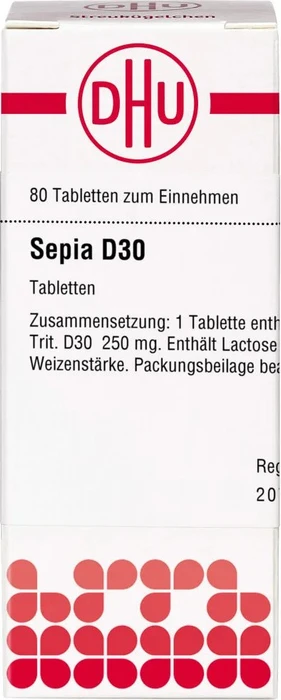 DHU Sepia D30 Tabletten, 80 Stück