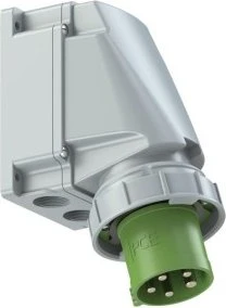 PCE CEE-Wandgerätestecker 63A 5p 10h IP67 POWER TWIST