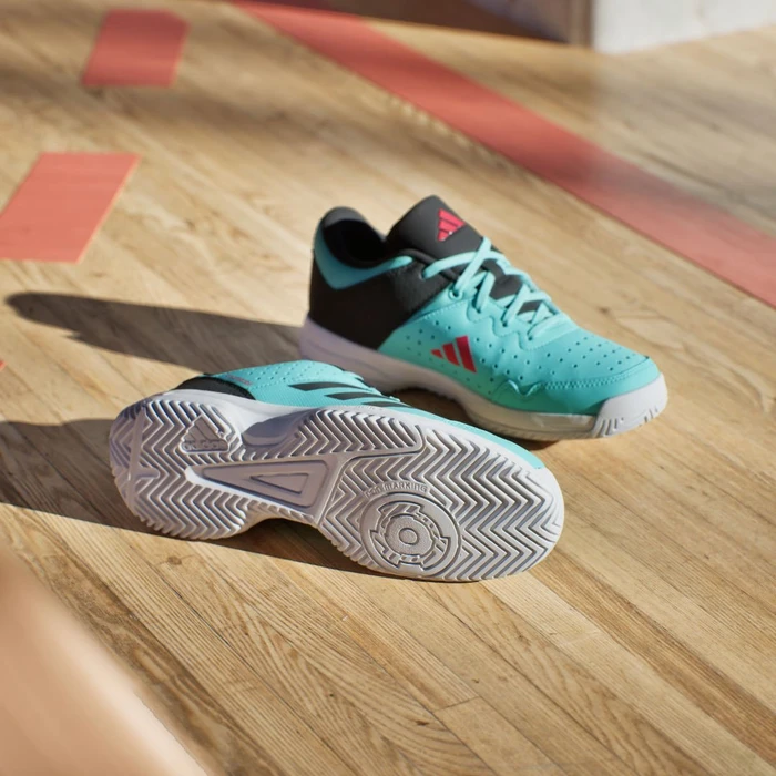 adidas Court Stabil flash aqua/core black/cloud white (Junior)