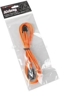 BitFenix Alchemy 4-Pin ATX12V Verlängerung 45cm, sleeved orange