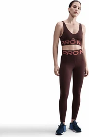 Nike Pro Indy Plunge Sport-BH burgundy crush/canyon rust/white (Damen)
