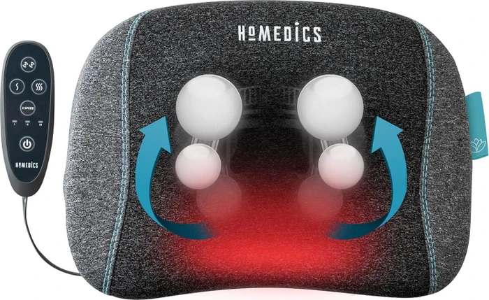 HoMedics TruHeat Shiatsu Wiederaufladbares Massagekissen