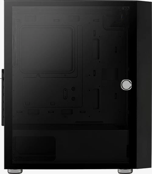 AeroCool Graphite, Glasfenster