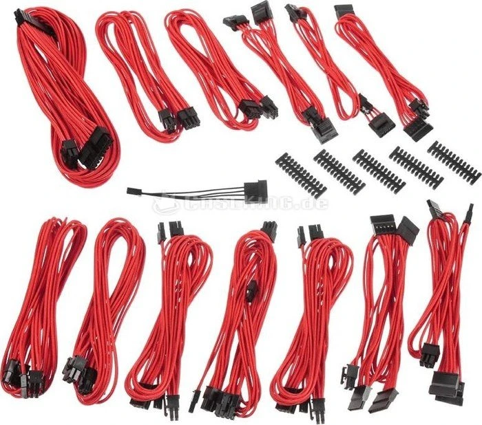 BitFenix Alchemy 2.0 SSC-Series Kabel Kit für Netzteile, rot