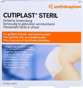 Cutiplast Steril, 8 x 10cm, 5 Stück