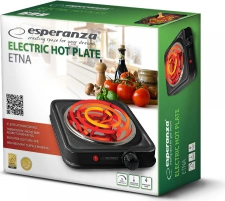 Esperanza EKH012K Einzel-Elektro-Kochfeld freistehend