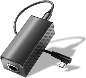 Revodata RJ-45 PoE auf USB-C PoE-Adapter, LAN-Adapter, 45W, RJ-45, USB-C 3.0 [Buchse] (PD2CBT-20V)