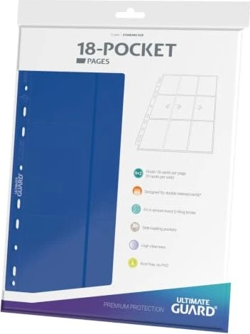 Ultimate Guard Pages 18-Pockets blau, 10 Stück