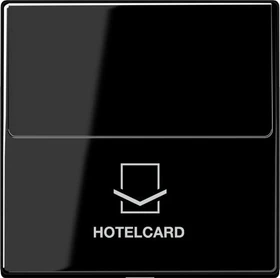 Jung Serie A Hotelcard-Schalter ohne Taster-Einsatz, schwarz