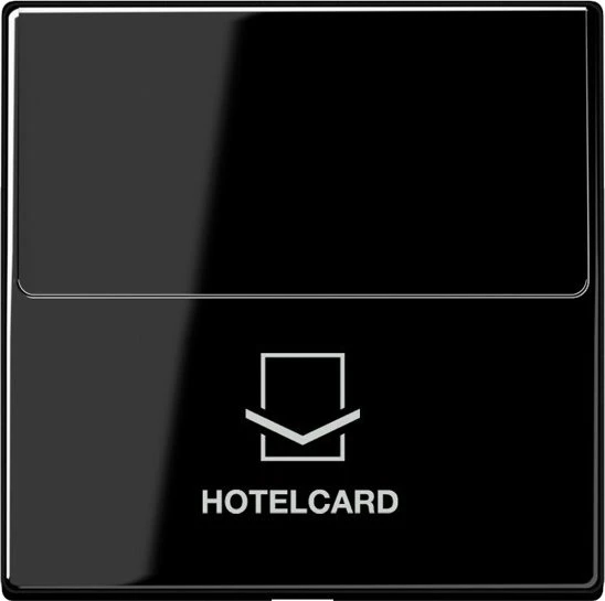 Jung Serie A Hotelcard-Schalter ohne Taster-Einsatz, schwarz