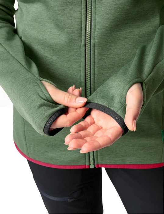 Vaude Valsorda Fleece Hoodie Funktionsjacke willow green (Damen)