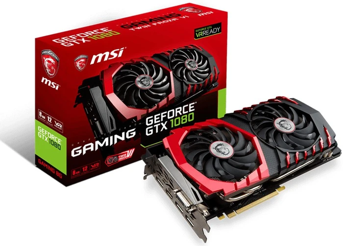 MSI GeForce GTX 1080 Gaming 8G, 8GB GDDR5X, DVI, HDMI, 3x DP