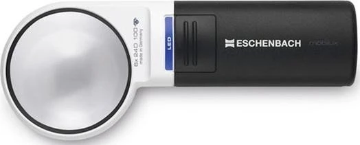 Eschenbach mobiluxLED 24D Taschenleuchtlupe schwarz/weiß