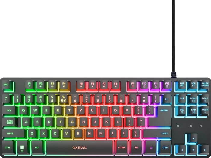 Trust Gaming GXT 833 Thado TKL Illuminated, LEDs RGB, USB, EU