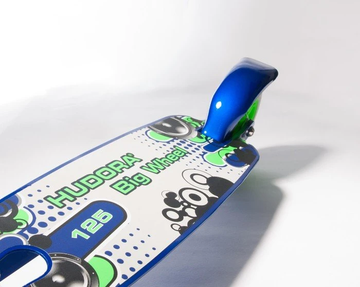 Hudora Big Wheel 125 Scooter blau/grün
