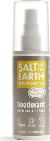 Salt of the Earth Natural Deodorant Spray Amber & Sandalwood nachfüllbar, 100ml