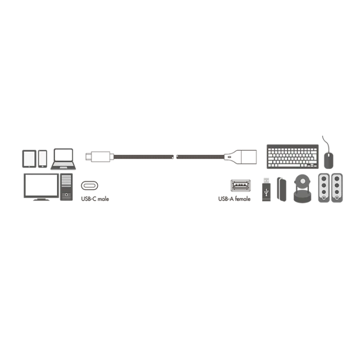 LogiLink CU0106, USB-C 3.0 [Stecker] auf USB-A 3.0 [Buchse]