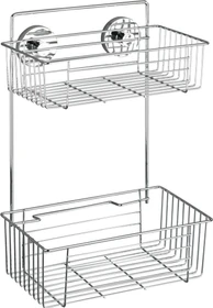 Wenko Vacuum-Loc Bari Duschregal Stahl silber