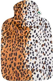 Hugo Frosch Klassik Veloursbezug Wärmflasche leopard