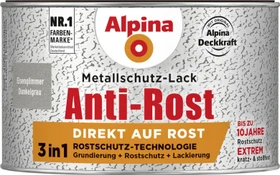Alpina Farben Metallschutz-Lack Eisenglimmer außen dunkelgrau, 300ml