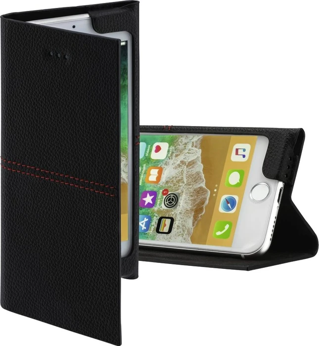 Hama Booklet Red Sensation No. 6 für Apple iPhone 6/6s/7/8 schwarz/rot