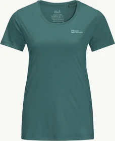 Jack Wolfskin Tech Funktionsshirt kurzarm petrol (Damen)