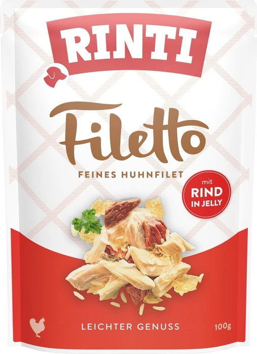 Finnern Rinti Filetto Huhn und Rind in Jelly, 100g