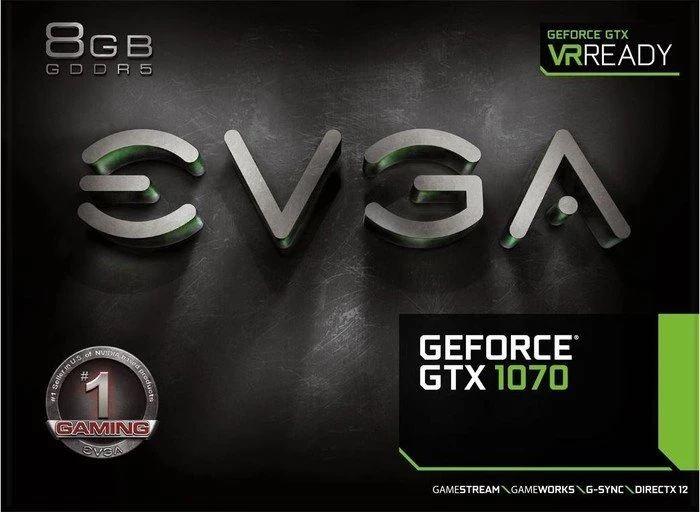 EVGA GeForce GTX 1070 ACX 3.0, 8GB GDDR5, DVI, HDMI, 3x DP