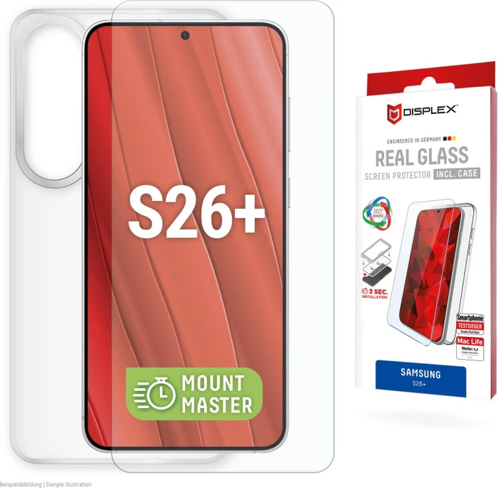 Displex Real Glass + Case für Samsung Galaxy S26+