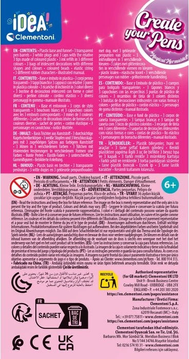 Clementoni Idea Deine Stift-Kreationen - Meerjungfrau