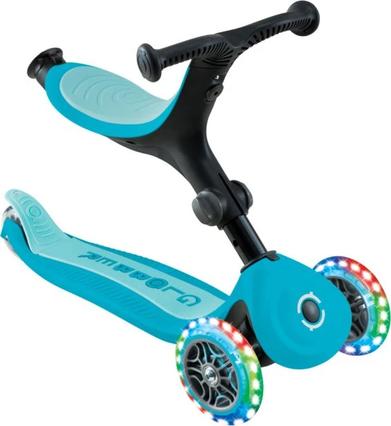 Globber Go Up Active Lights 360° Kickboard aqua