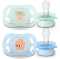 Philips Avent SCF075/04 ultra start Beruhigungsschnuller, 0-2M, Silikon, blau/grün, 2 Stück Vorschaubild