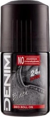 Denim Black Deodorant Roll-On, 50ml