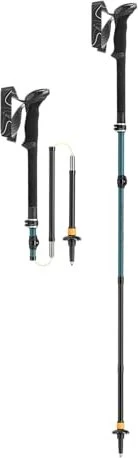 Leki Makalu FX Carbon AS Trekkingstöcke green blue light/green blue dark/black