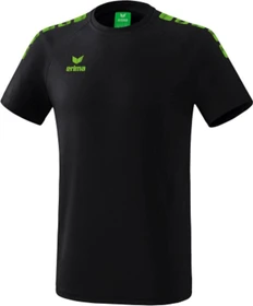 Erima Essential 5-C Funktionsshirt kurzarm black/green gecko