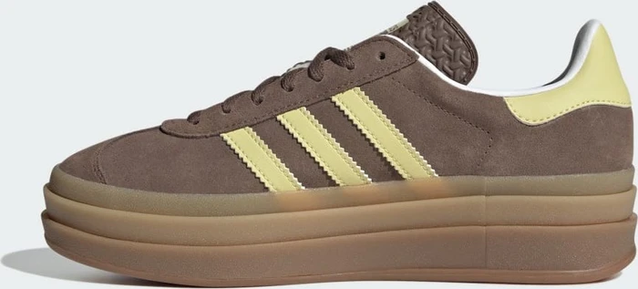 adidas Gazelle Bold earth strata/powder yellow/cloud white (Damen)