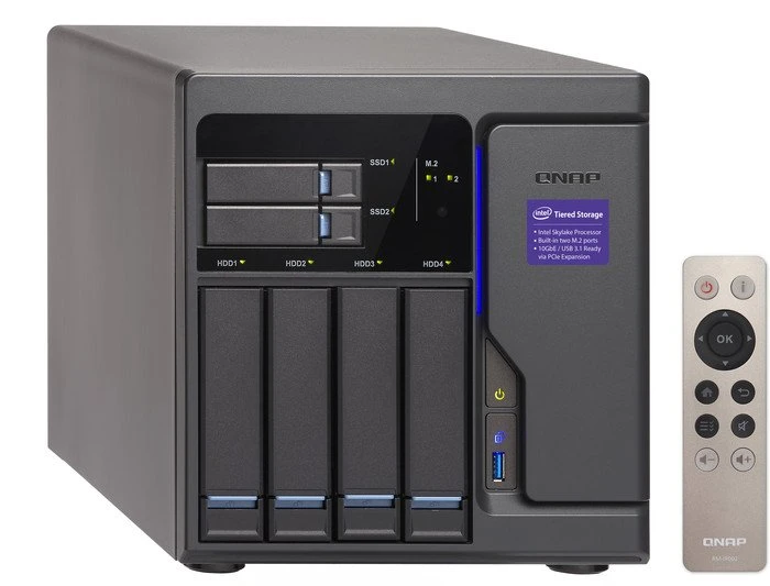 QNAP TVS-682-i3-8G, 8GB RAM, 4x RJ-45 1000Base-T, 5x USB-A 3.0