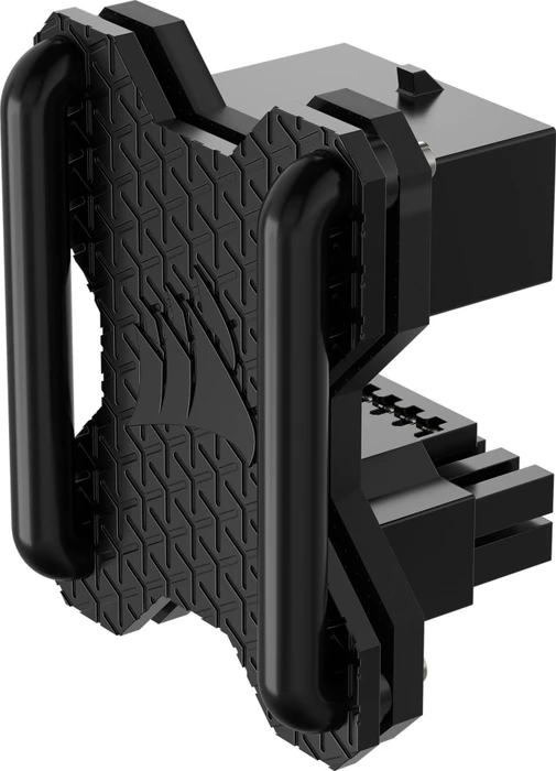 Corsair 12V-2x6 Winkeladapter 180°, PCIe 5.1 GPU Power Bridge, Stil A, Sense Pins innen, schwarz