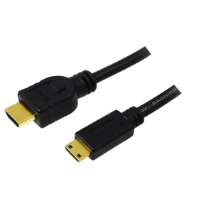 LogiLink High Speed mit Ethernet HDMI 1.4 Kabel Typ-A/Typ-C Mini, 1.50m