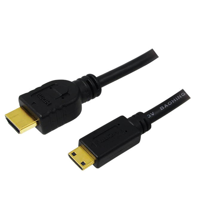 LogiLink High Speed mit Ethernet HDMI 1.4 Kabel Typ-A/Typ-C Mini, 1.50m