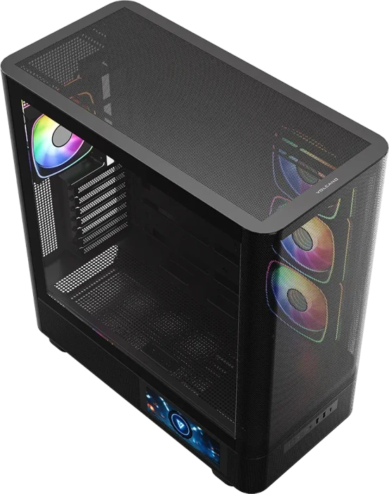 Modecom Volcano AQ400 ARGB Black, Glasfenster