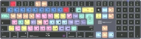 LogicKeyboard Titan Wireless Adobe Premiere Pro CC Mac, Titanium Gray, LEDs weiß, USB/Bluetooth, DE (LKB-PPROCC-TM-DE)