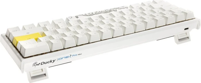 Ducky One 2 Pro Mini, PBT, weiß, LEDs RGB, Kailh Box BROWN, USB, US