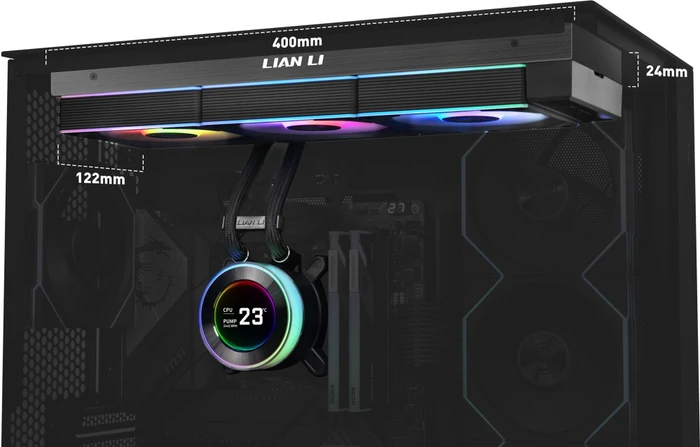 Lian Li HydroShift II LCD-C 360CL / 360R, schwarz