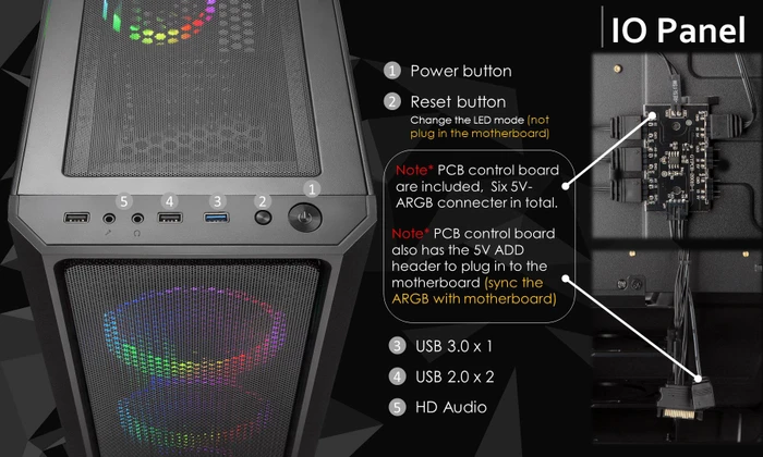 Raijintek Ponos MS4, Glasfenster
